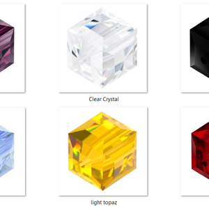 Swarovski kristály gyöngy: SWGY KOCKA (5601) 6mm-es több színben 1db/csomag - kellékek & szerszámok - gyöngyfűzés kellékek - swarovski kristályok - Meska.hu