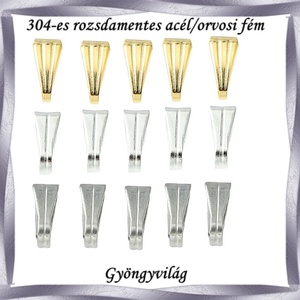 Nemes acél ékszerkellék: Medálkapocs NAMK 07-2 10db/cs - Meska.hu