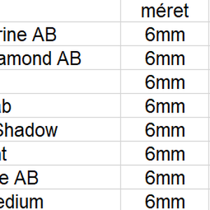 Swarovski kristály gyöngy: SWGY KOCKA (5601) 6mm-es AB-s több színben 1db/csomag - kellékek & szerszámok - gyöngyfűzés kellékek - swarovski kristályok - Meska.hu