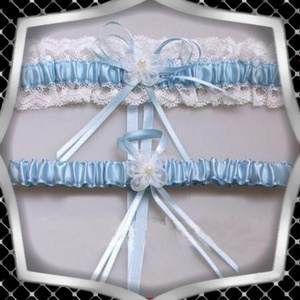 Esküvői, menyasszonyi harisnyakötő szett  ES-HK2-2hk - esküvő - kiegészítők - harisnyatartó & valami kék - Meska.hu