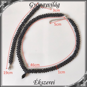 Ékszerek-szettek: Esküvői, menyasszonyi, alkalmi ékszer szett,  SSZ-ÜGY004 01 fekete - esküvő - ékszer - ékszerszett - Meska.hu