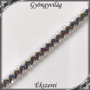 Ékszerek-szettek: Esküvői, menyasszonyi, alkalmi ékszer szett,  SSZ-ÜGY004 03 clear-fekete irizáló - esküvő - ékszer - ékszerszett - Meska.hu