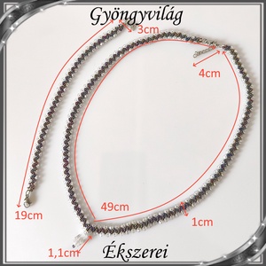 Ékszerek-szettek: Esküvői, menyasszonyi, alkalmi ékszer szett,  SSZ-ÜGY004 03 clear-fekete irizáló - esküvő - ékszer - ékszerszett - Meska.hu