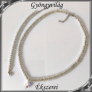 Ékszerek-szettek: Esküvői, menyasszonyi, alkalmi ékszer szett,  SSZ-ÜGY004 04 crystal AB-ezüst - esküvő - ékszer - ékszerszett - Meska.hu