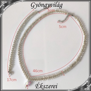 Ékszerek-szettek: Esküvői, menyasszonyi, alkalmi ékszer szett,  SSZ-ÜGY004 04 crystal AB-ezüst - esküvő - ékszer - ékszerszett - Meska.hu