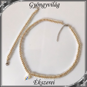 Ékszerek-szettek: Esküvői, menyasszonyi, alkalmi ékszer szett,  SSZ-ÜGY004 05 crystal AB-arany - esküvő - ékszer - ékszerszett - Meska.hu