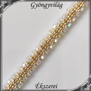 Ékszerek-szettek: Esküvői, menyasszonyi, alkalmi ékszer szett,  SSZ-ÜGY004 05 crystal AB-arany - esküvő - ékszer - ékszerszett - Meska.hu