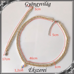 Ékszerek-szettek: Esküvői, menyasszonyi, alkalmi ékszer szett,  SSZ-ÜGY004 05 crystal AB-arany - esküvő - ékszer - ékszerszett - Meska.hu