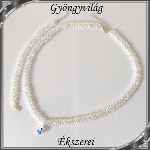 Ékszerek-szettek: Esküvői, menyasszonyi, alkalmi ékszer szett,  SSZ-ÜGY004 06 crystal AB-clear irizáló - esküvő - ékszer - ékszerszett - Meska.hu