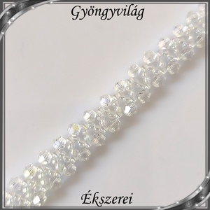 Ékszerek-szettek: Esküvői, menyasszonyi, alkalmi ékszer szett,  SSZ-ÜGY004 06 crystal AB-clear irizáló - esküvő - ékszer - ékszerszett - Meska.hu