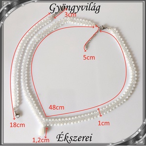 Ékszerek-szettek: Esküvői, menyasszonyi, alkalmi ékszer szett,  SSZ-ÜGY004 08 white opal-clear - esküvő - ékszer - ékszerszett - Meska.hu