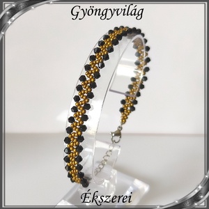 Ékszerek-karkötők: fűzött cseh kristály gyöngy karkötő SSZ-ÜGY004  K több színben - Meska.hu