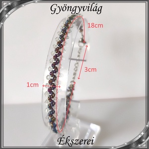 Ékszerek-karkötők: fűzött cseh kristály gyöngy karkötő SSZ-ÜGY004  K több színben - esküvő - ékszer - ékszerszett - Meska.hu