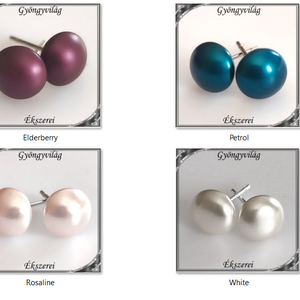 Ékszerek-fülbevalók: Swarovski félig fúrt gömb 8mm SF-SW5817-8 NA - Meska.hu