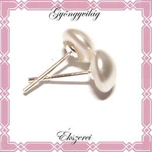 Ékszerek-fülbevalók: Swarovski félig fúrt fél gömb 6mm SF-SW5817-6 NA - ékszer - fülbevaló - pötty fülbevaló - Meska.hu