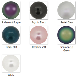 Ékszerkellék: Swarovski félig fúrt tekla gömb 4mm-es több színben SW5818-4  2db/csomag, Kellékek & szerszámok, Gyöngyfűzés kellékek, Swarovski kristályok, , MESKA