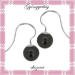 Ékszerek-fülbevalók: Swarovski félig fúrt gömb 8mm fülbevaló SF-SW5818-04-8 925 - Meska.hu