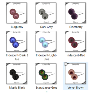 Ékszerek-fülbevalók: Swarovski félig fúrt gömb 6mm több színben SF-SW5818-6 925 - Meska.hu