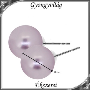 Ékszerek-fülbevalók: Swarovski félig fúrt gömb 8mm több színben SF-SW5818-01-8 NA - ékszer - fülbevaló - pötty fülbevaló - Meska.hu