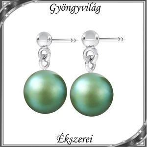 Ékszerek-fülbevalók: Swarovski félig fúrt gömb 8mm fülbevaló SF-SW5818-09-10 925 - Meska.hu