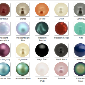 Ékszerkellék: Swarovski félig fúrt tekla fél gömb 8mm-es több színben  SW5818-8 - kellékek & szerszámok - gyöngyfűzés kellékek - swarovski kristályok - Meska.hu