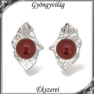 Ékszerek-fülbevalók: Swarovski félig fúrt gömb 8mm több színben SF-SW5818-11-8 PL - Meska.hu
