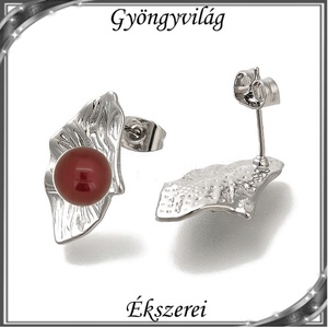 Ékszerek-fülbevalók: Swarovski félig fúrt gömb 8mm több színben SF-SW5818-11-8 PL - ékszer - fülbevaló - pötty fülbevaló - Meska.hu