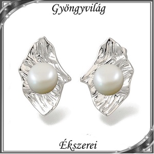Ékszerek-fülbevalók: igazgyöngy félig fúrt gömb 8mm SF-IGY01-8 PL fehér  - Meska.hu