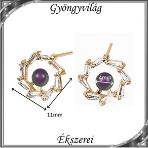Ékszerek-fülbevalók: Swarovski félig fúrt gömb 4mm több színben SF-SW5818-12-4 18K - ékszer - fülbevaló - pötty fülbevaló - Meska.hu