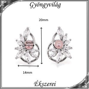 Ékszerek-fülbevalók: Swarovski félig fúrt gömb  több méretben SF-SW5818-13 PL - ékszer - fülbevaló - pötty fülbevaló - Meska.hu