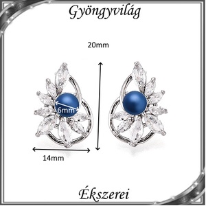 Ékszerek-fülbevalók: Swarovski félig fúrt gömb  több méretben SF-SW5818-13 PL - ékszer - fülbevaló - pötty fülbevaló - Meska.hu