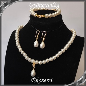Ékszerek-szettek: Esküvői, menyasszonyi, alkalmi ékszer szett  SSZ-03-1A - Meska.hu