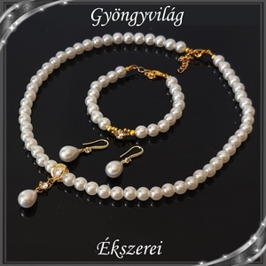 Ékszerek-szettek: Esküvői, menyasszonyi, alkalmi ékszer szett  SSZ-03-2A - esküvő - ékszer - ékszerszett - Meska.hu
