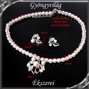 Ékszerek-szettek: Esküvői, menyasszonyi, alkalmi ékszer szett,  SSZ-05-01 - esküvő - ékszer - ékszerszett - Meska.hu