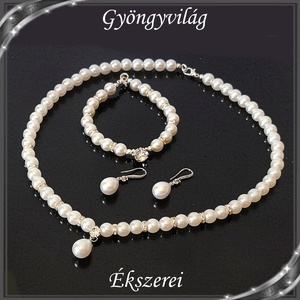 Ékszerek-szettek: Esküvői, menyasszonyi, alkalmi ékszer szett SSZ-03-7E - ékszer - ékszerszett - Meska.hu