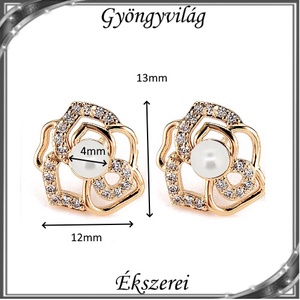 Ékszerek-fülbevalók: Swarovski félig fúrt gömb 4/6mm több színben SF-SW5818-14 18K - ékszer - fülbevaló - pötty fülbevaló - Meska.hu