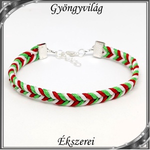 Ékszerek-szettek: Esküvői, menyasszonyi, alkalmi ékszer szett,  SSZ-07 02 ÜT  szürke - ékszer - karkötő - fonott karkötő - Meska.hu