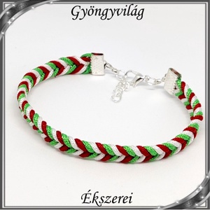 Ékszerek-szettek: Esküvői, menyasszonyi, alkalmi ékszer szett,  SSZ-07 02 ÜT  szürke - ékszer - karkötő - fonott karkötő - Meska.hu