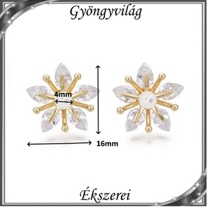 Ékszerek-fülbevalók: Swarovski félig fúrt gömb 4mm több színben SF-SW5818-15 18K - ékszer - fülbevaló - pötty fülbevaló - Meska.hu