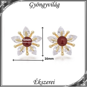 Ékszerek-fülbevalók: Swarovski félig fúrt gömb 4mm több színben SF-SW5818-15-6 18K - ékszer - fülbevaló - pötty fülbevaló - Meska.hu