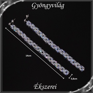 Ékszerek-fülbevalók: cseh kristály fülbevaló SF-01 K   - ékszer - fülbevaló - lógó fülbevaló - Meska.hu