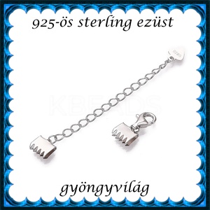 925-ös sterling ezüst ékszerkellék: lánckapocs / 1soros lánckapocs ELK 1s 47 - kellékek & szerszámok - ékszerkellék - nyaklánc kapocs - Meska.hu