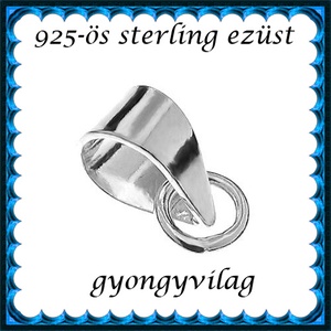 925-ös sterling ezüst ékszerkellék: medáltartó, medálkapocs EMT 40 - Meska.hu