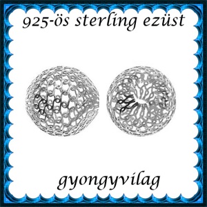 925-ös sterling ezüst ékszerkellék: köztes / gyöngy / dísz EKÖ 26-6 1db/cs - kellékek & szerszámok - gyöngyfűzés kellékek - fém köztesek - Meska.hu