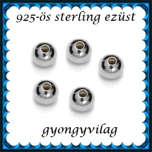 925-ös sterling ezüst ékszerkellék: köztes/gyöngy/díszitőelem EKÖ 10-3e - Meska.hu