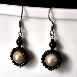 Ékszerek-fülbevalók: Swarovski gyöngy fülbevaló SF-02-SW több színben - Meska.hu