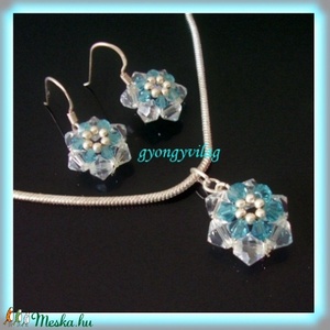 925-ös ezüst Swarovski  medál SME-SW02 - ékszer - nyaklánc - medál - Meska.hu