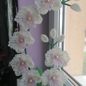 Akciós! gyöngyből készült orchidea - Meska.hu