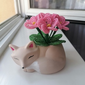 Róka fokföldi ibolyával - Meska.hu