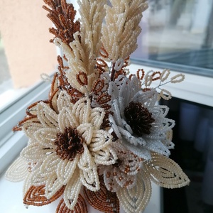 Őszi asztali dísz tök kaspóban - otthon & életmód - dekoráció - asztal és polc dekoráció - asztaldísz - Meska.hu